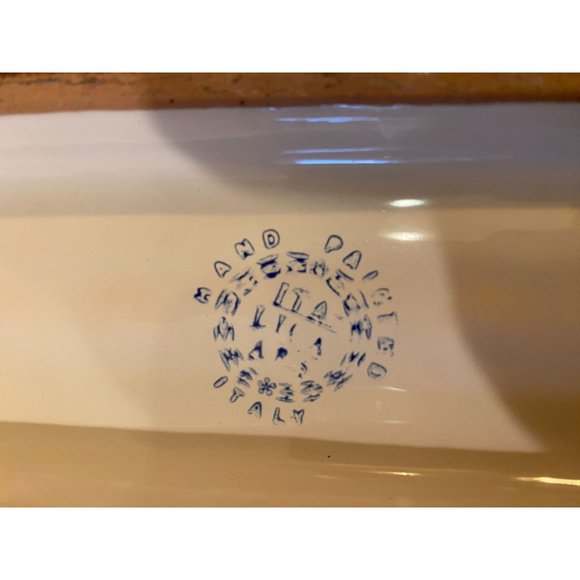 Italian ARS Hand Painted 9.5 Inch Tuscan Art Pottery Floral Footed Bowl - Picture 7 of 7